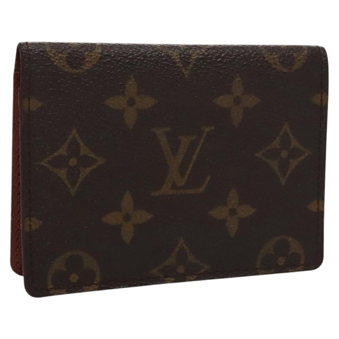 Vertical ID Card Holder in Brown Canvas by Louis Vuitton (1 of 15)