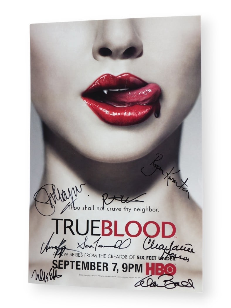 True Blood Cast Autographed 11X17 Poster Beckett Authenticated (1 of 4)