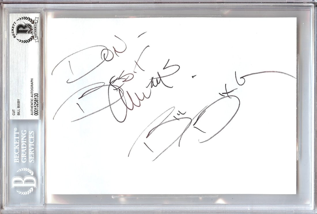 Bill Bixby Autographed Cut Signature The Incredible Hulk Beckett Authenticated (1 of 1)