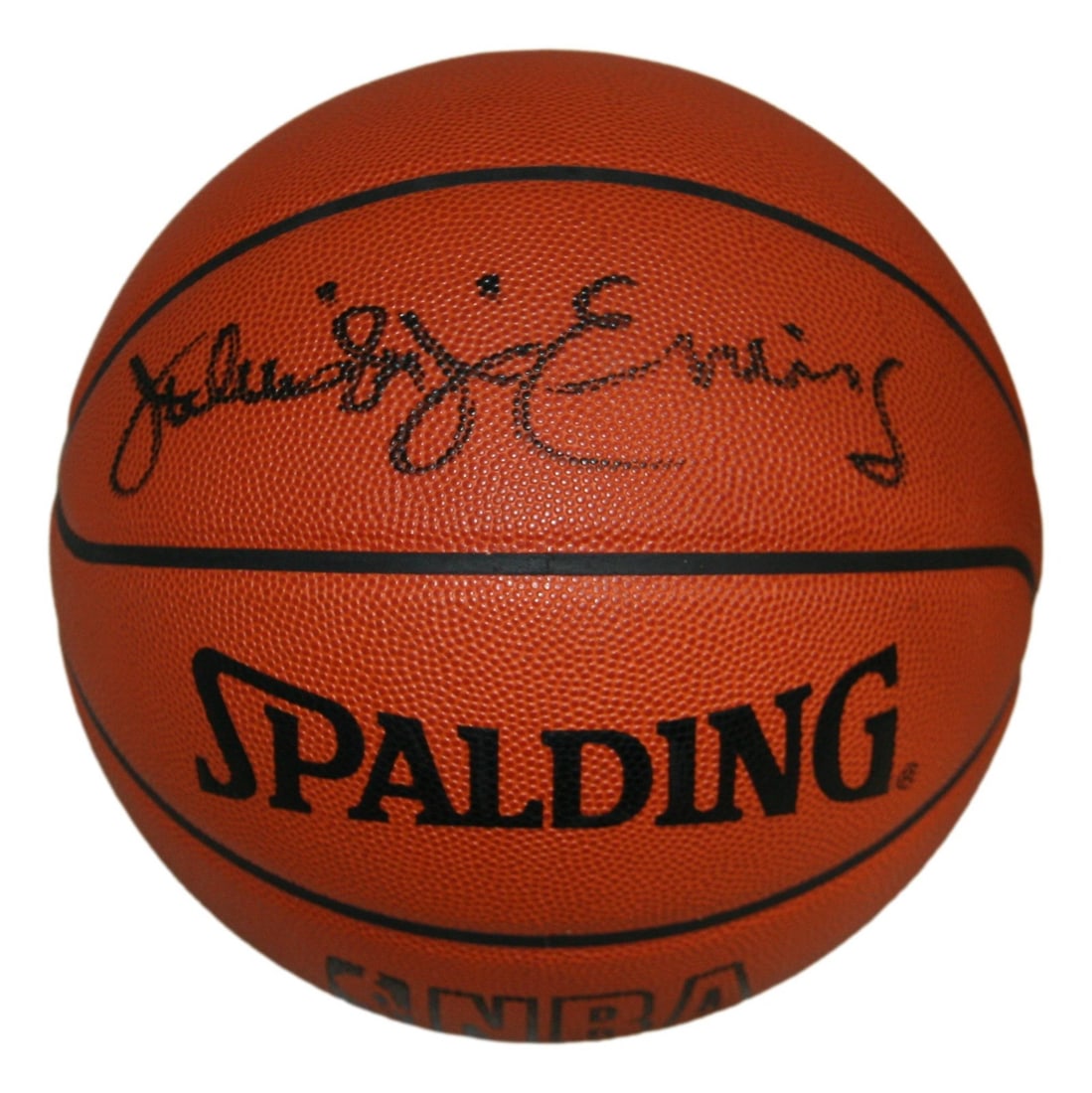 Julius Erving Dr. J Signed NBA Basketball 76ers JSA Authenticated (1 of 4)
