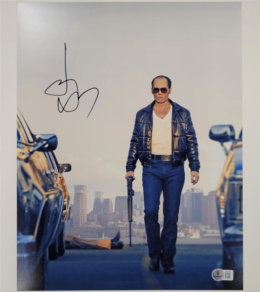 11x14 Black Mass Photograph Signed by Johnny Depp Beckett Authenticated (1 of 3)