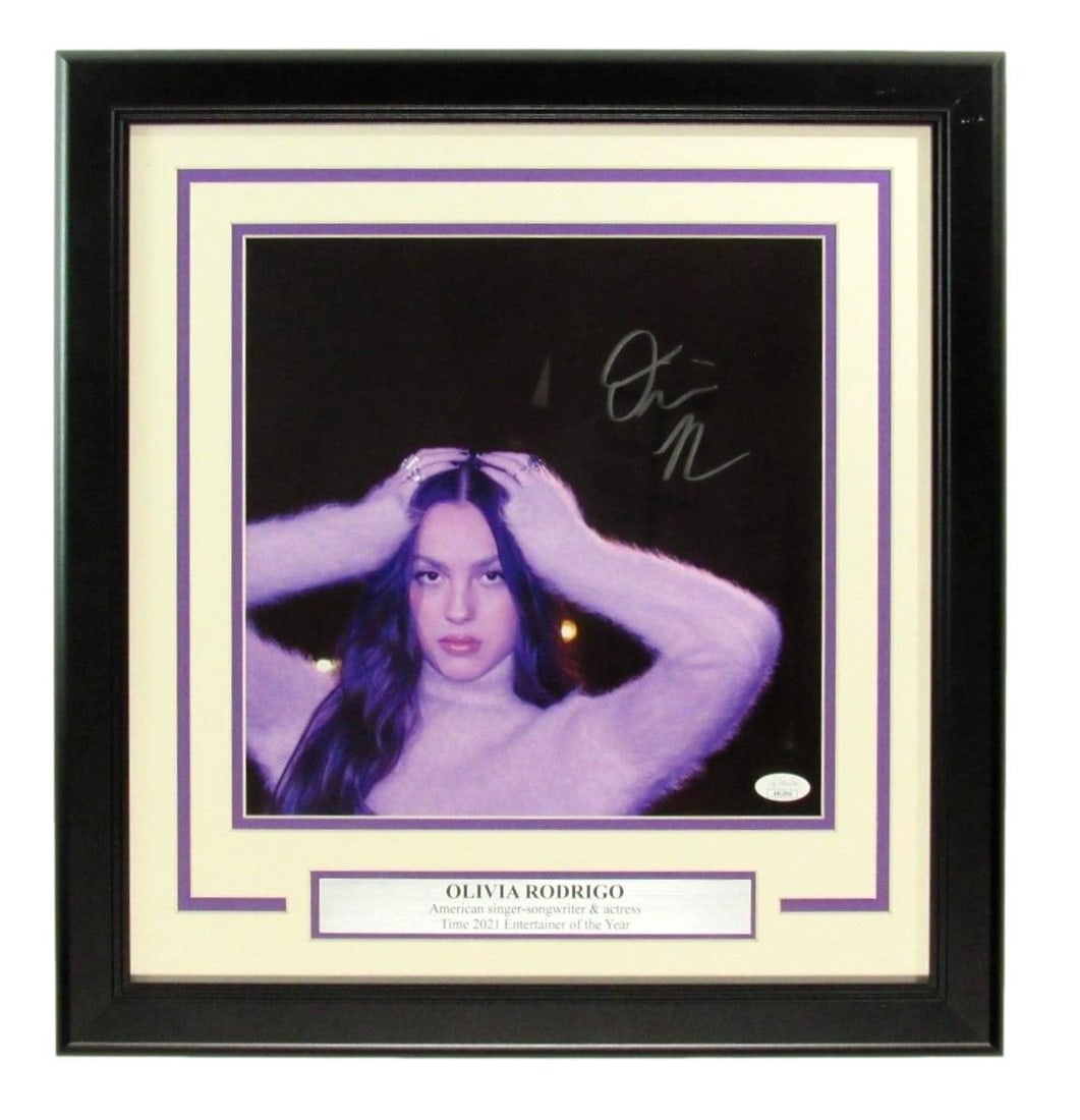 Framed 11x11 Photo Signed by Olivia Rodrigo with JSA Authentication (1 of 4)