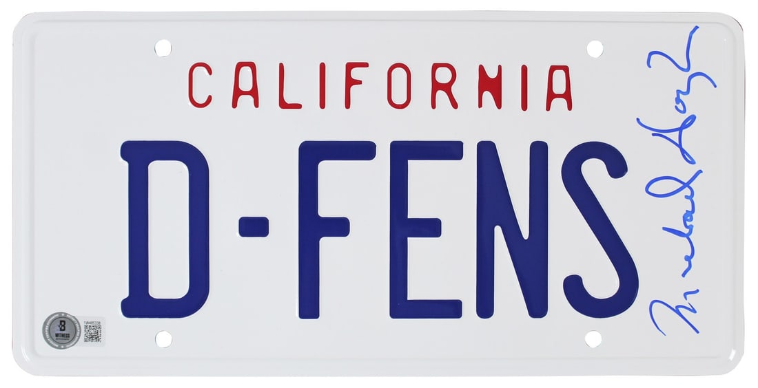 Michael Douglas Signed Falling Down License Plate BAS Authenticated (1 of 7)