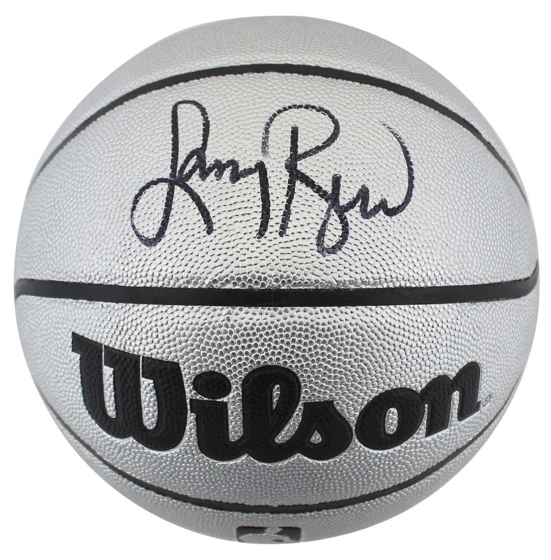 Larry Bird Autographed 75th Anniversary Wilson Basketball Beckett Witnessed (1 of 3)