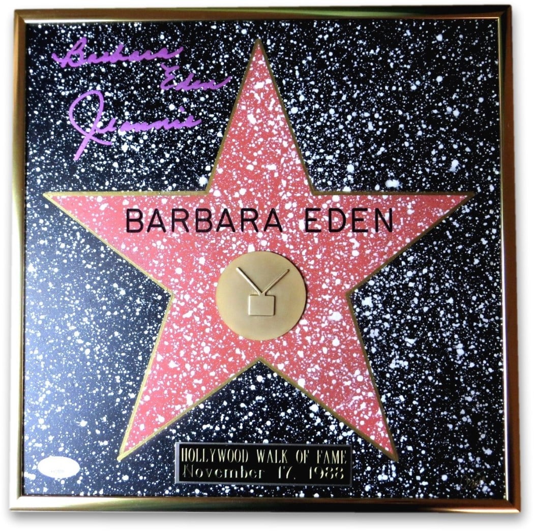 Barbara Eden Signed Framed Hollywood Star Jeannie JSA Certified (1 of 5)