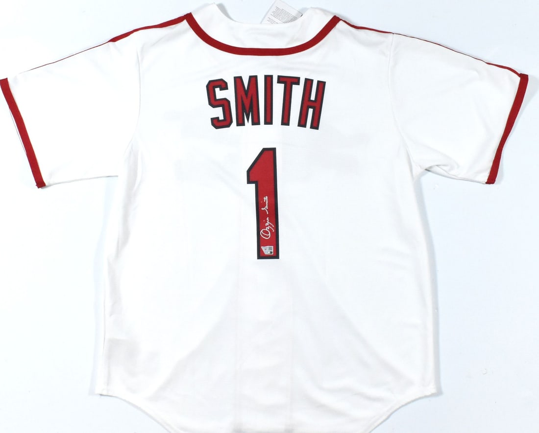 Signed St. Louis Cardinals Nike Cooperstown Jersey by Ozzie Smith (1 of 3)