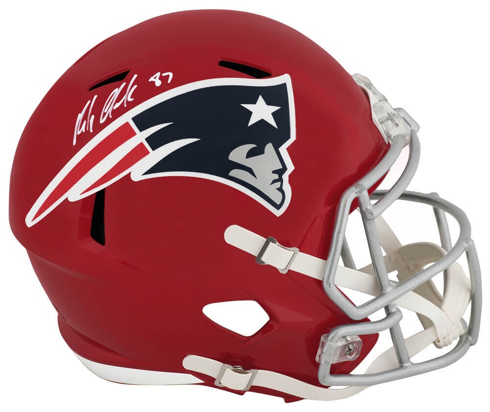 Rob Gronkowski Signed New England Patriots Flash Helmet with Radtke COA (1 of 1)
