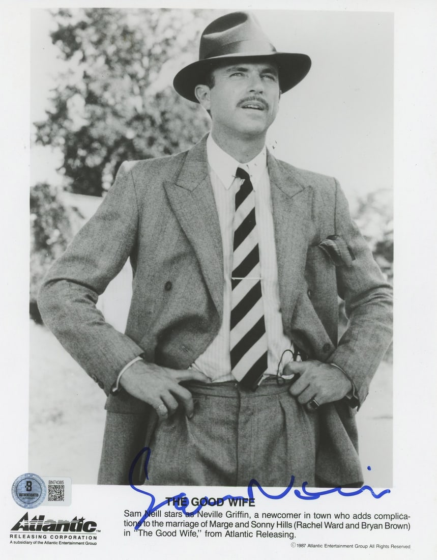 Sam Neill Signed 8x10 Photograph The Good Wife Beckett Authenticated (1 of 3)