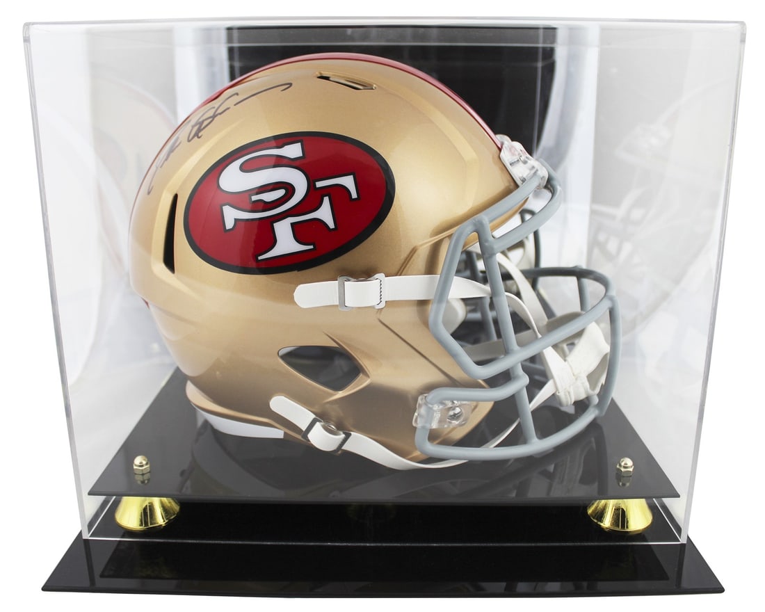 Deion Sanders Autographed 49ers 1964-95 Full Size Helmet BAS Authenticated (1 of 4)