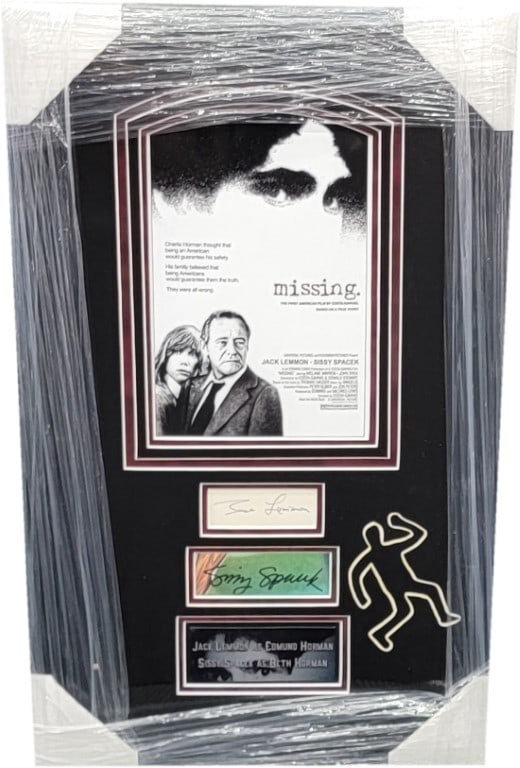 Framed Photograph Featuring Sissy Spacek Jack Lemmon Autographs Beckett Authenticated (1 of 4)