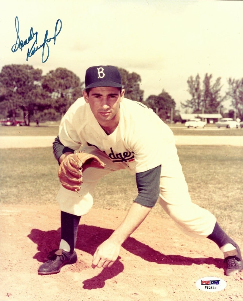 Sandy Koufax Signed 8x10 Photo Brooklyn Dodgers PSA Authentic (1 of 2)