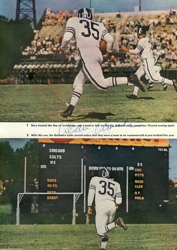 Autographed Alan Ameche 8x10 Football Photograph with PSA DNA Authentication (1 of 1)