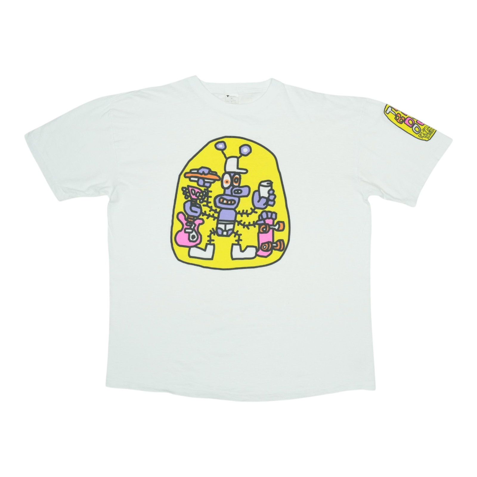 Vintage Nirvana 1992 Big Day Out Festival White Cotton Concert Tee (1 of 6)