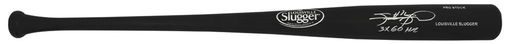 Sammy Sosa Signed Louisville Slugger Bat 3x 60 HRs COA (1 of 2)