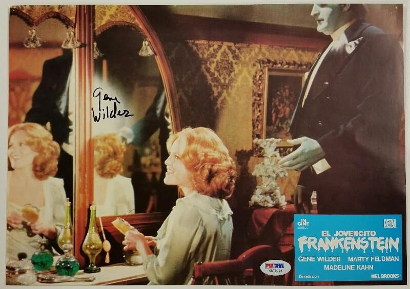Young Frankenstein Lobby Card 9.5x13 Signed by Gene Wilder with PSA/DNA COA (1 of 2)