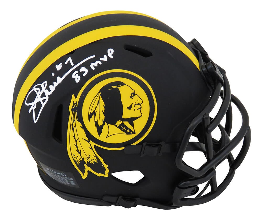 Joe Theismann Signed Eclipse Mini Helmet with 83 MVP Inscription (1 of 1)