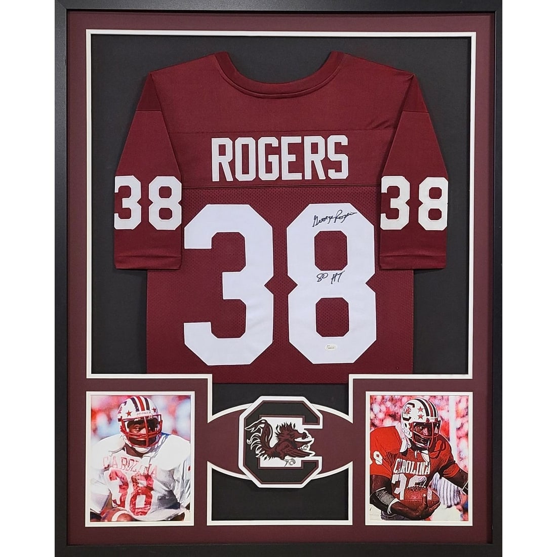 George Rogers Signed Framed Jersey JSA Authenticated South Carolina Heisman (1 of 3)