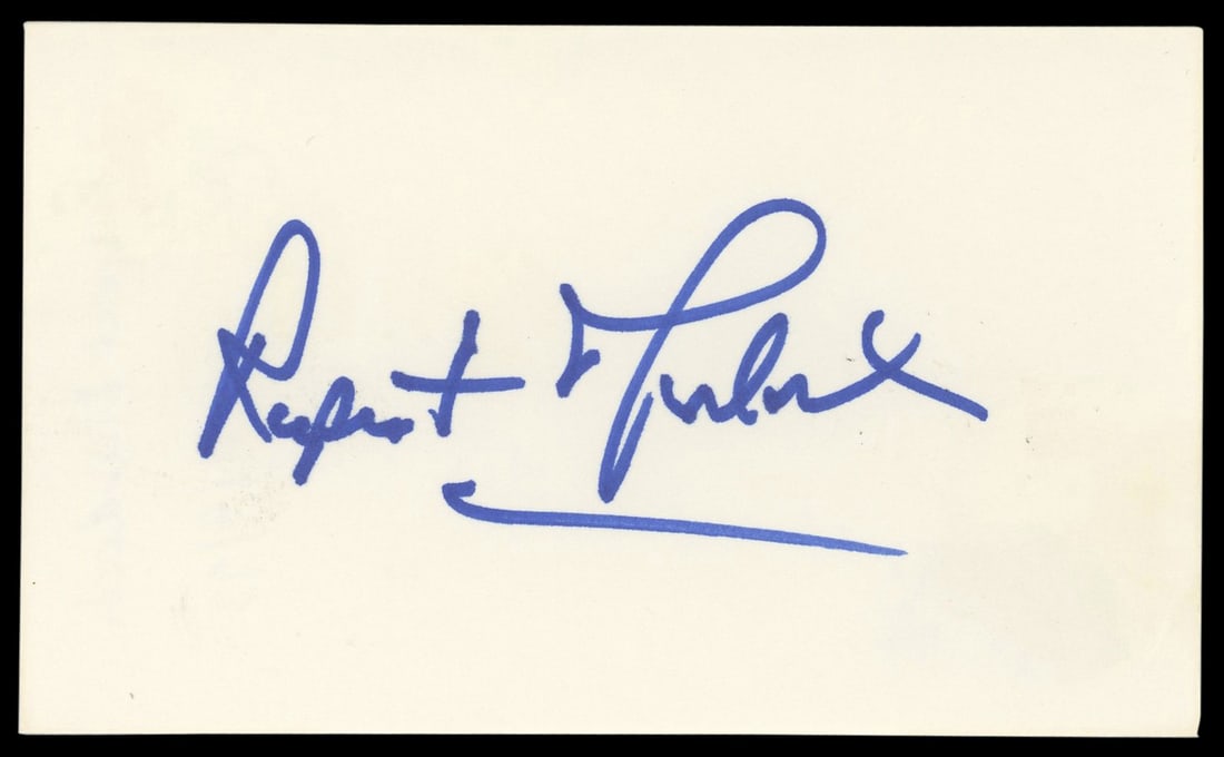 Rupert Murdoch Signed 3x5 Index Card BAS Authenticated (1 of 2)