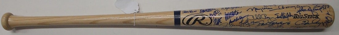 Signed Los Angeles Dodgers Bat Featuring Multiple Player Autographs Hall Of Fame Sports (1 of 9)