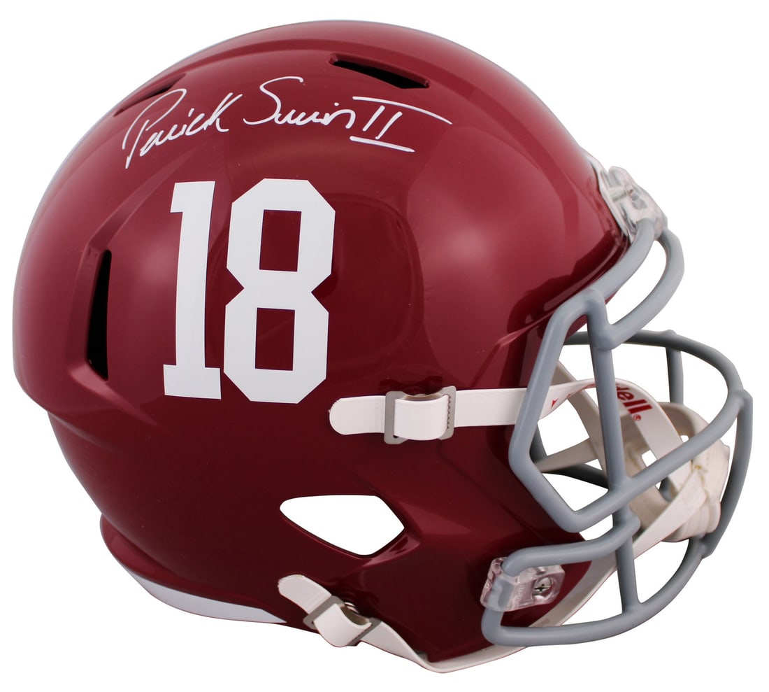 Alabama Patrick Surtain II Signed Full Size Speed Helmet BAS Authenticated (1 of 3)