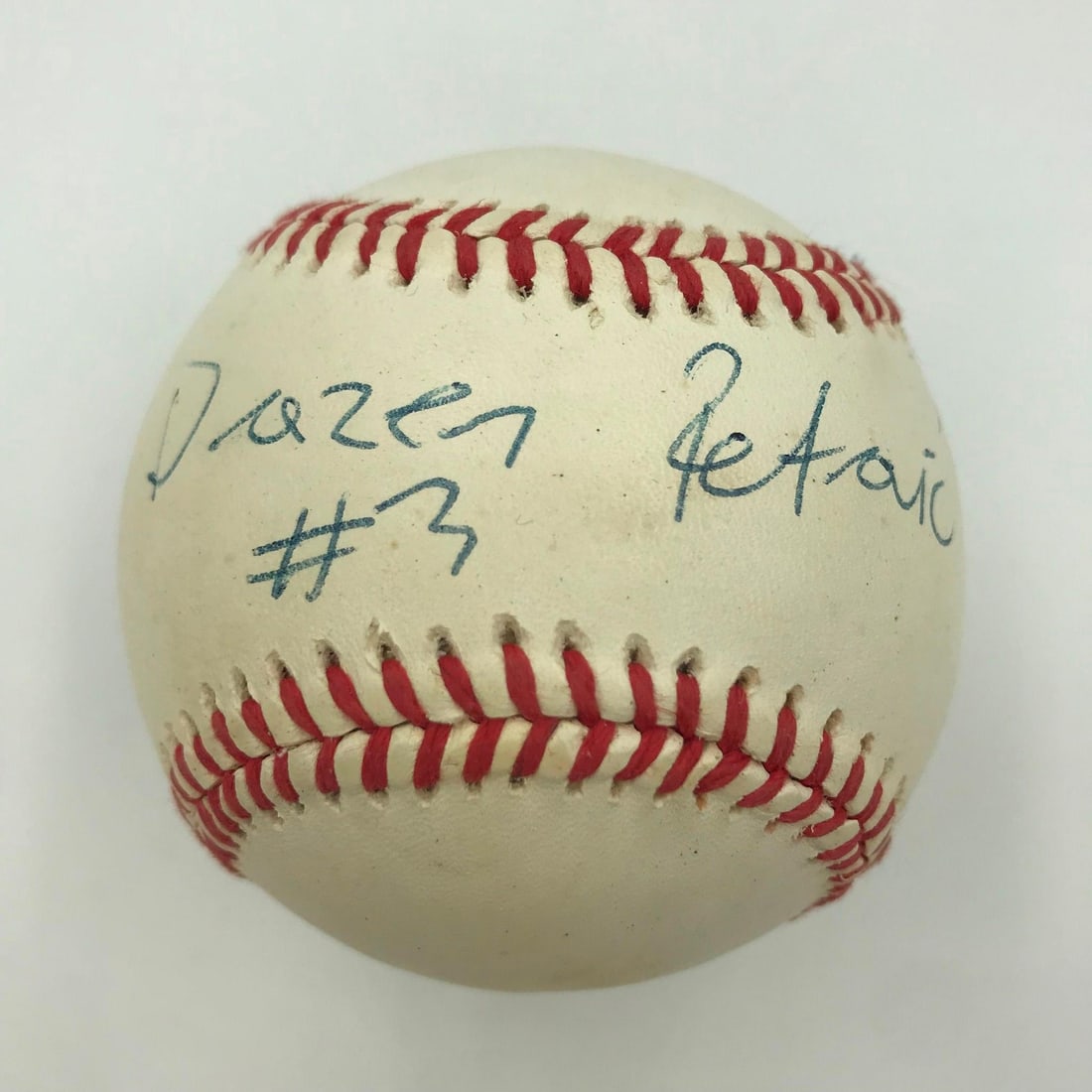 Drazen Petrovic Autographed American League Baseball JSA COA Rare Collectible: Drazen Petrovic Autographed American League Baseball JSA COA Rare Collectible This rare autographed American League baseball features the signature of Drazen Petrovic, a celebrated NBA player known fo
