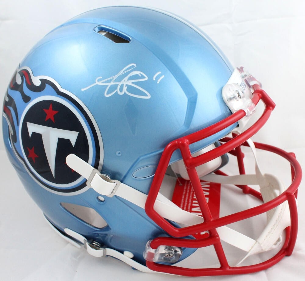 Authentic Flash Speed Helmet Signed by AJ Brown Beckett Tennessee Titans (1 of 5)