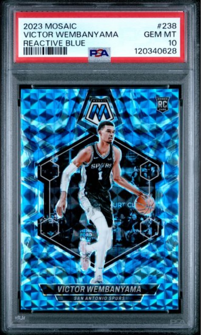 2023 Mosaic Victor Wembanyama Rookie RC Card PSA 10 Authentic (1 of 2)