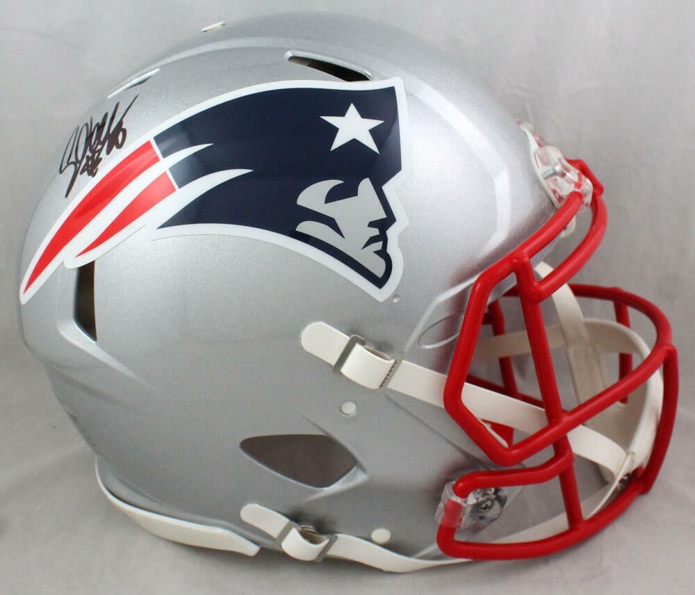 Corey Dillon Signed New England Patriots Full Size Helmet PSA Auth (1 of 6)