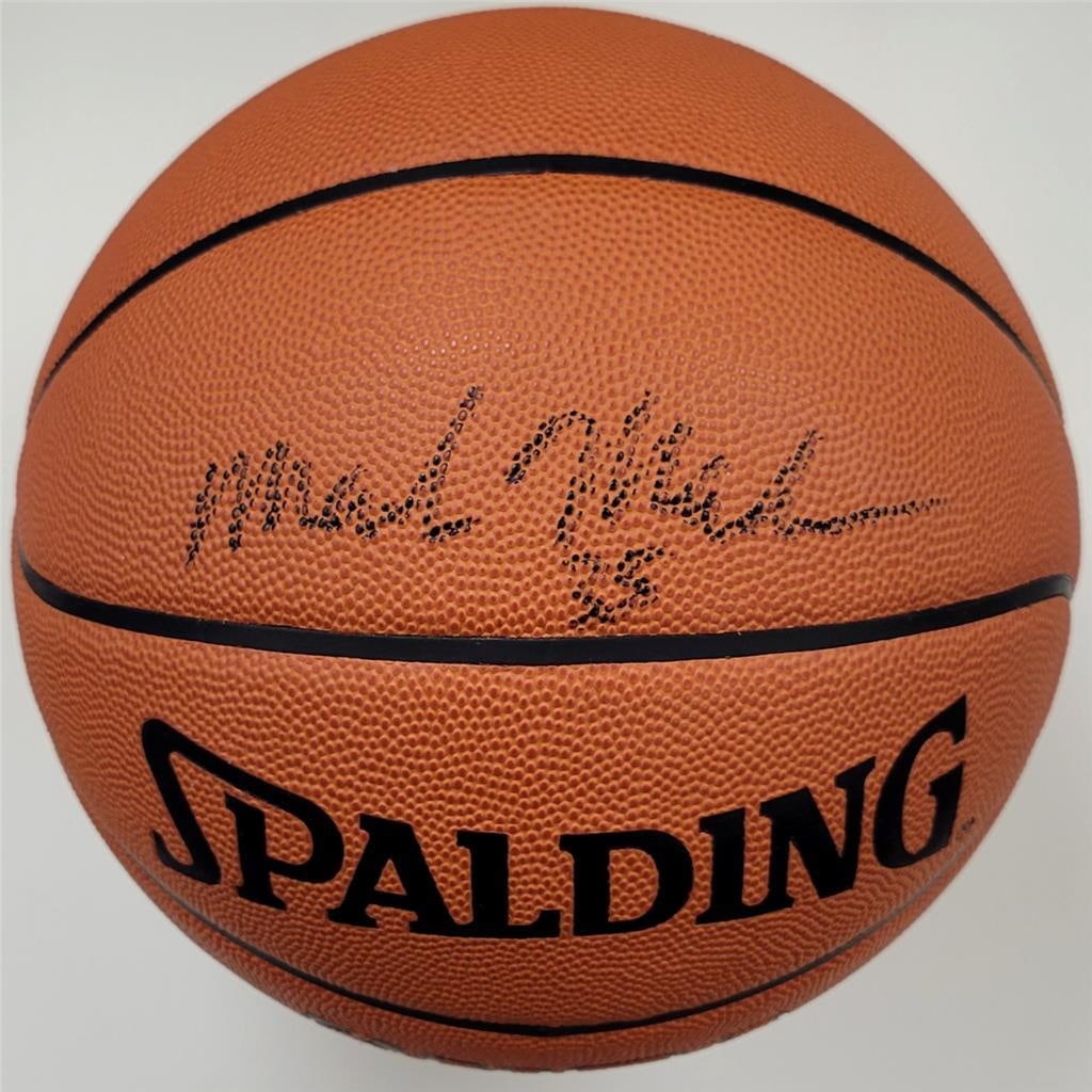 Mark Madsen Signed Lakers NBA Spalding Game Ball with BAS Authentication (1 of 3)