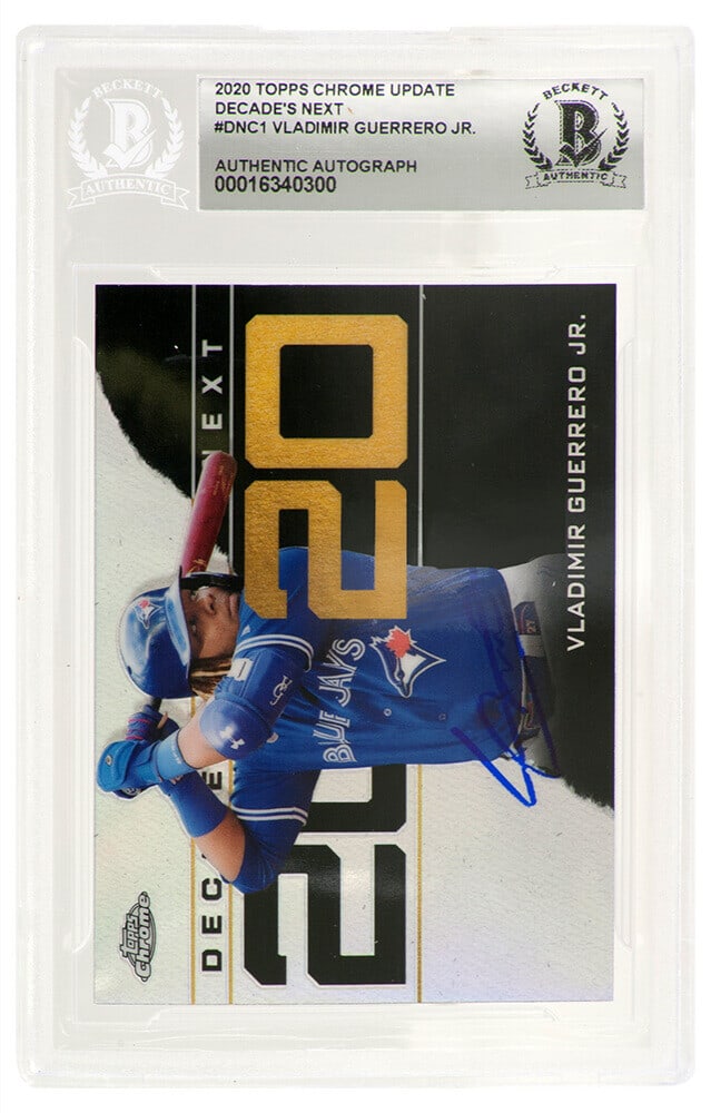 Vladimir Guerrero Jr. Signed Blue Jays 2020 Topps Chrome Update DNC1 Beckett Authentic (1 of 2)