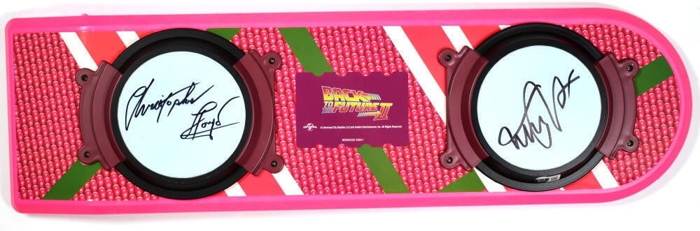 Back to the Future Hoverboard Signed by Michael J Fox Christopher Lloyd BAS Authenticated (1 of 10)