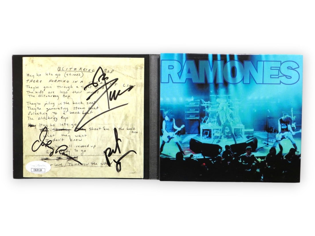 Johnny Ramone Rob Zombie Pete Yorn Signed CD JSA Authenticated (1 of 5)