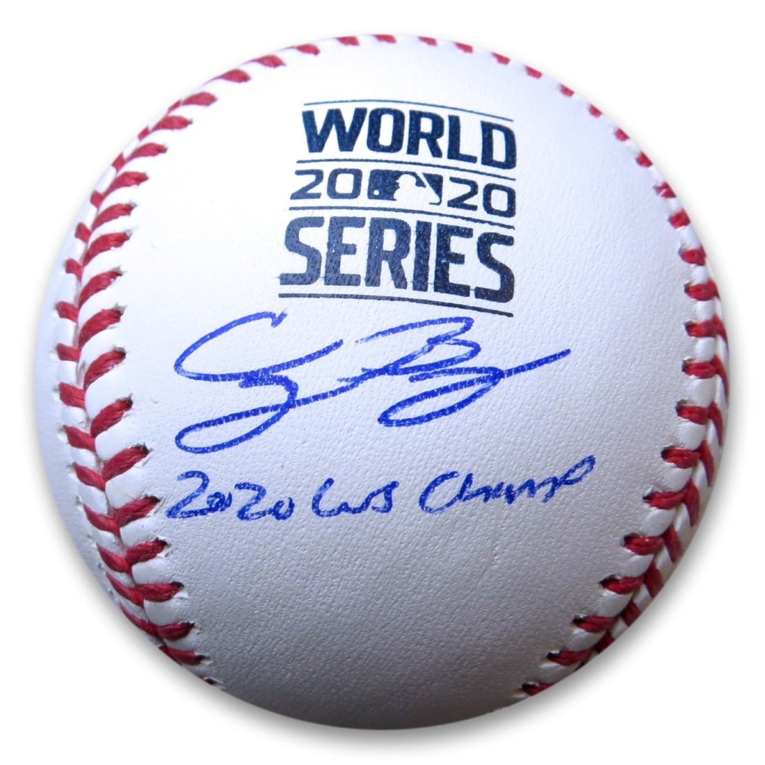 Cody Bellinger Signed Baseball 2020 WS Champs MLB Authenticated Dodgers (1 of 2)