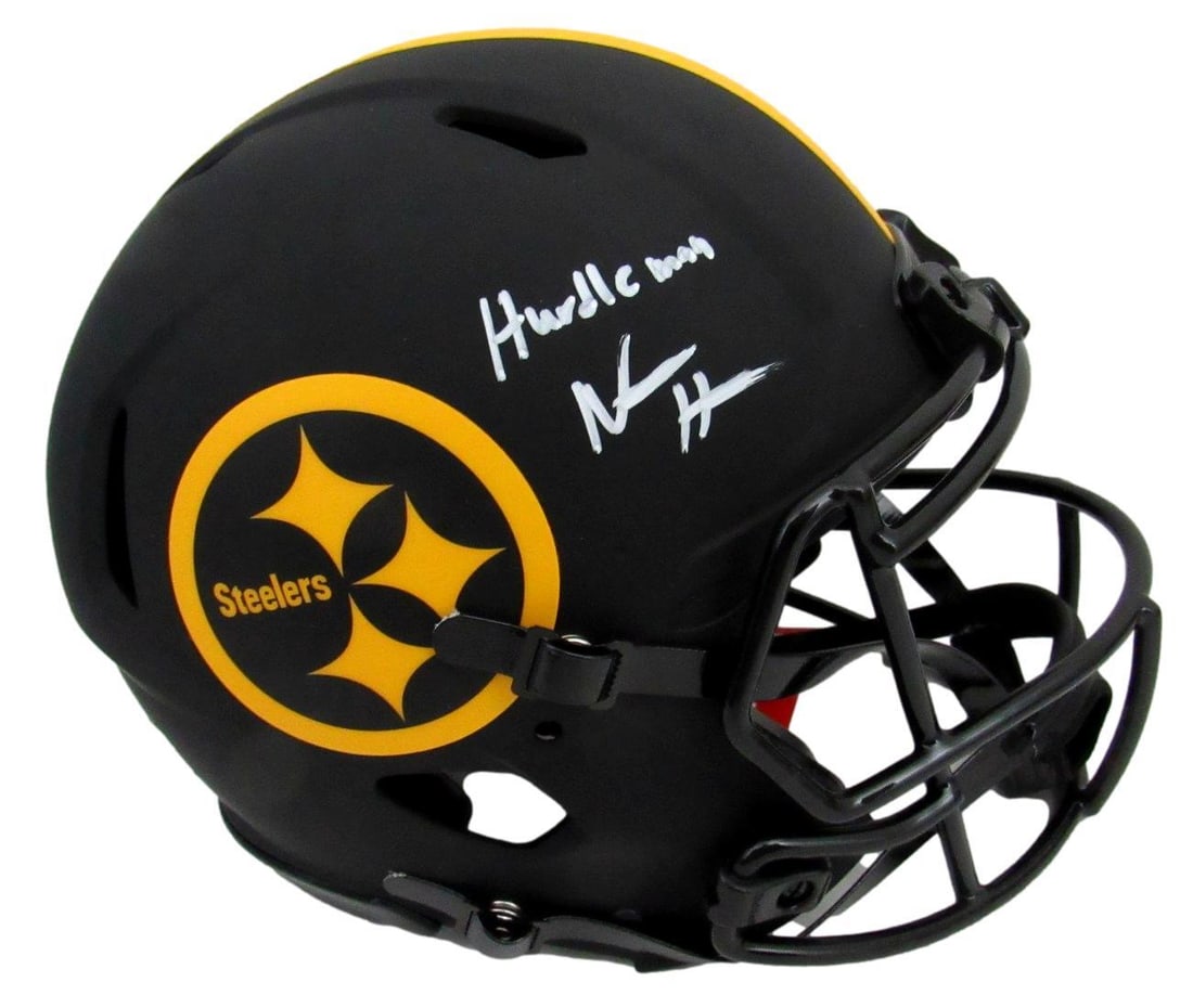 Najee Harris Signed Steelers Black Eclipse Authentic Helmet Fanatics (1 of 6)