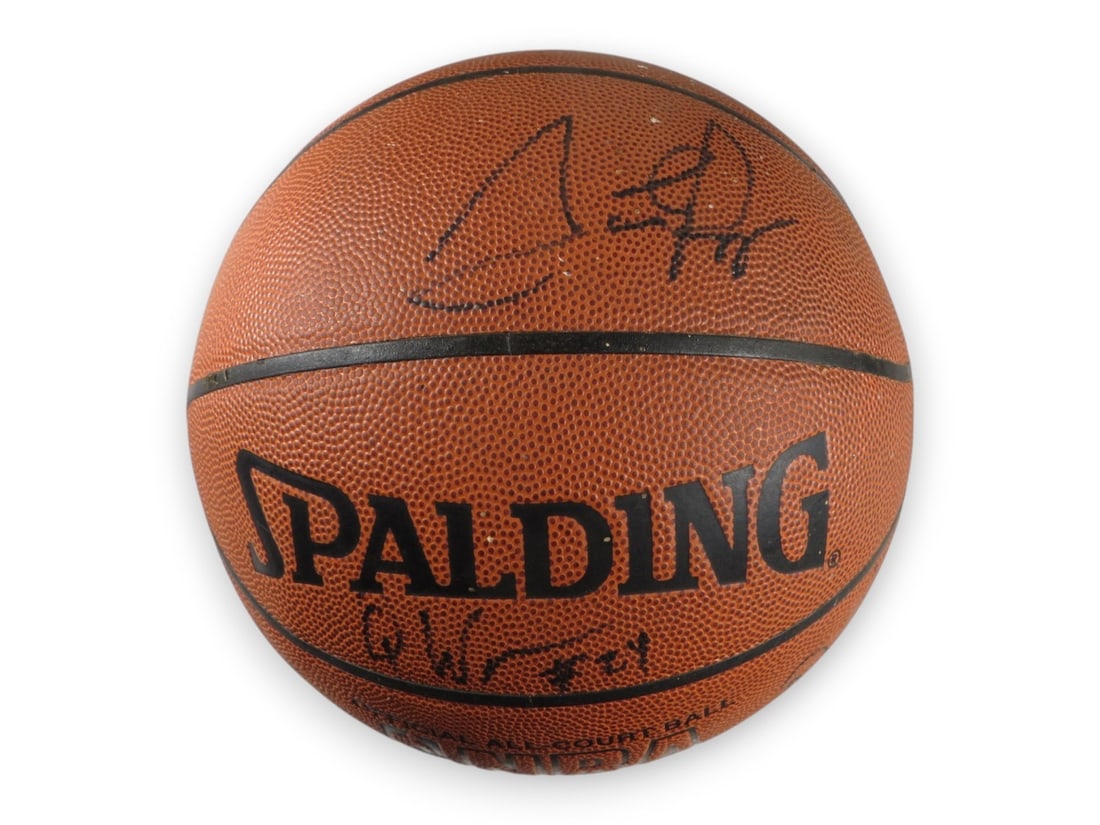 2002-03 Portland Trail Blazers Autographed Basketball Pippen Stoudamire +9 JSA (1 of 6)