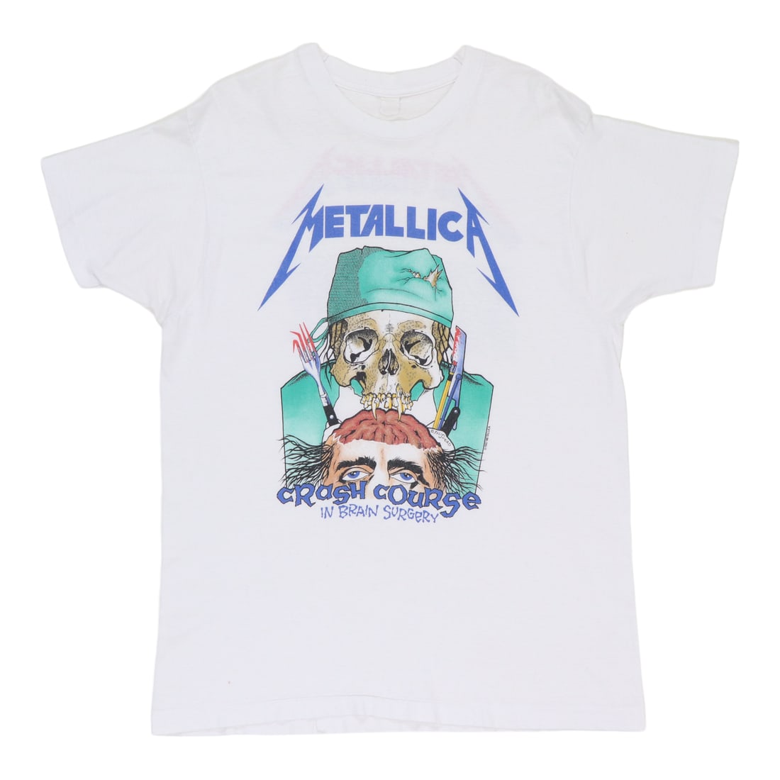 Vintage 1987 Metallica Crash Course In Brain Surgery Concert T Shirt (1 of 7)