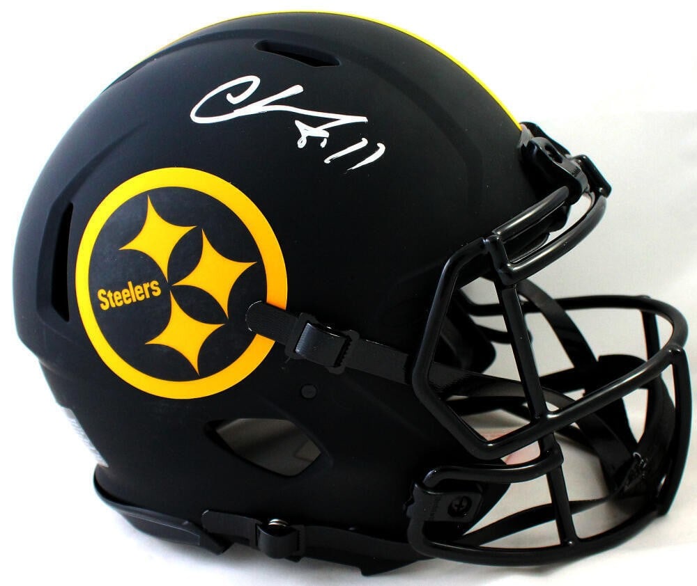 Pittsburgh Steelers Eclipse Authentic Helmet Signed by Chase Claypool Beckett Auth (1 of 6)