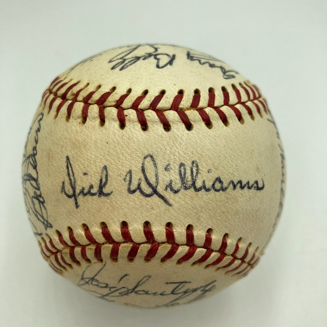 1968 Boston Red Sox Team Signed Baseball with JSA Authentication: 1968 Boston Red Sox Team Signed Baseball with JSA Authentication This is a 1968 Boston Red Sox Team Signed American League Baseball, featuring authentic signatures from the entire team. The ball is ac