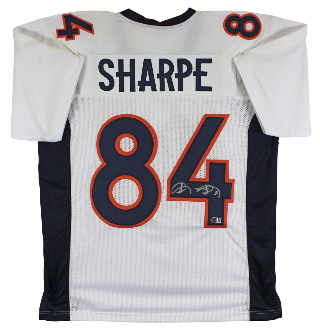 Shannon Sharpe Signed Denver Broncos White Jersey BAS Authenticated (1 of 3)