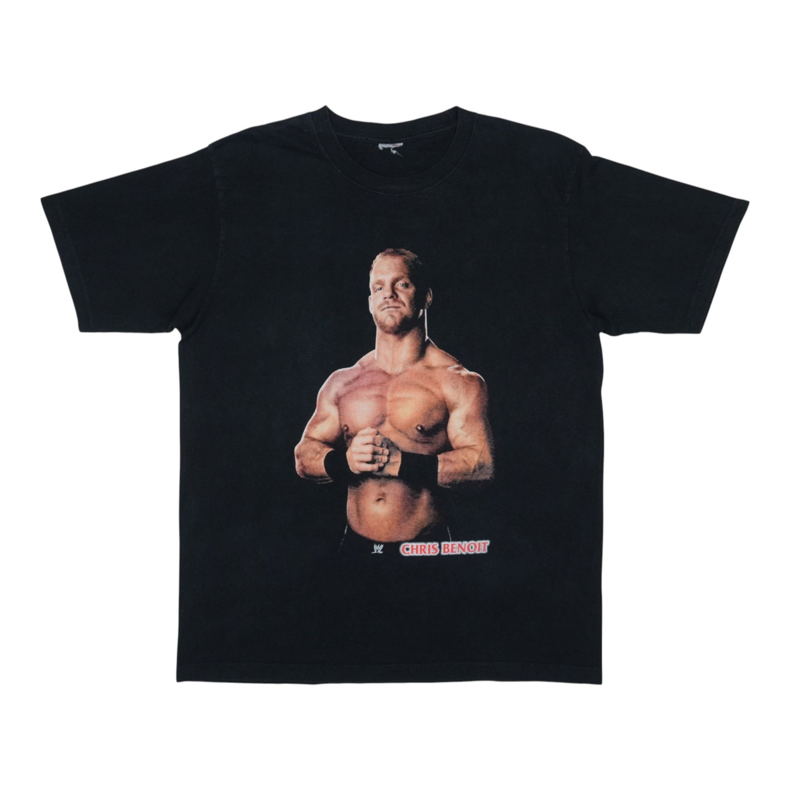 Vintage Black 2000s Chris Benoit Graphic Cotton T Shirt (1 of 6)
