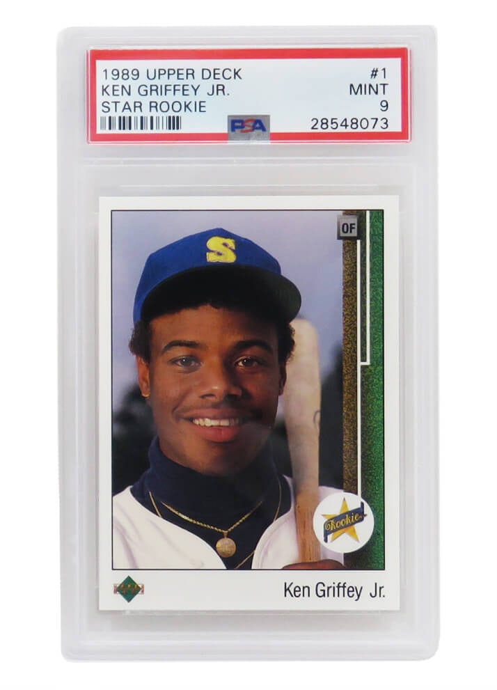 Ken Griffey Jr 1989 Upper Deck #1 Rookie Card PSA 9 Mint (1 of 2)
