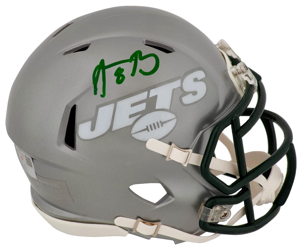 Aaron Rodgers Signed NY Jets Riddell Speed Mini Helmet with Fanatics COA (1 of 1)