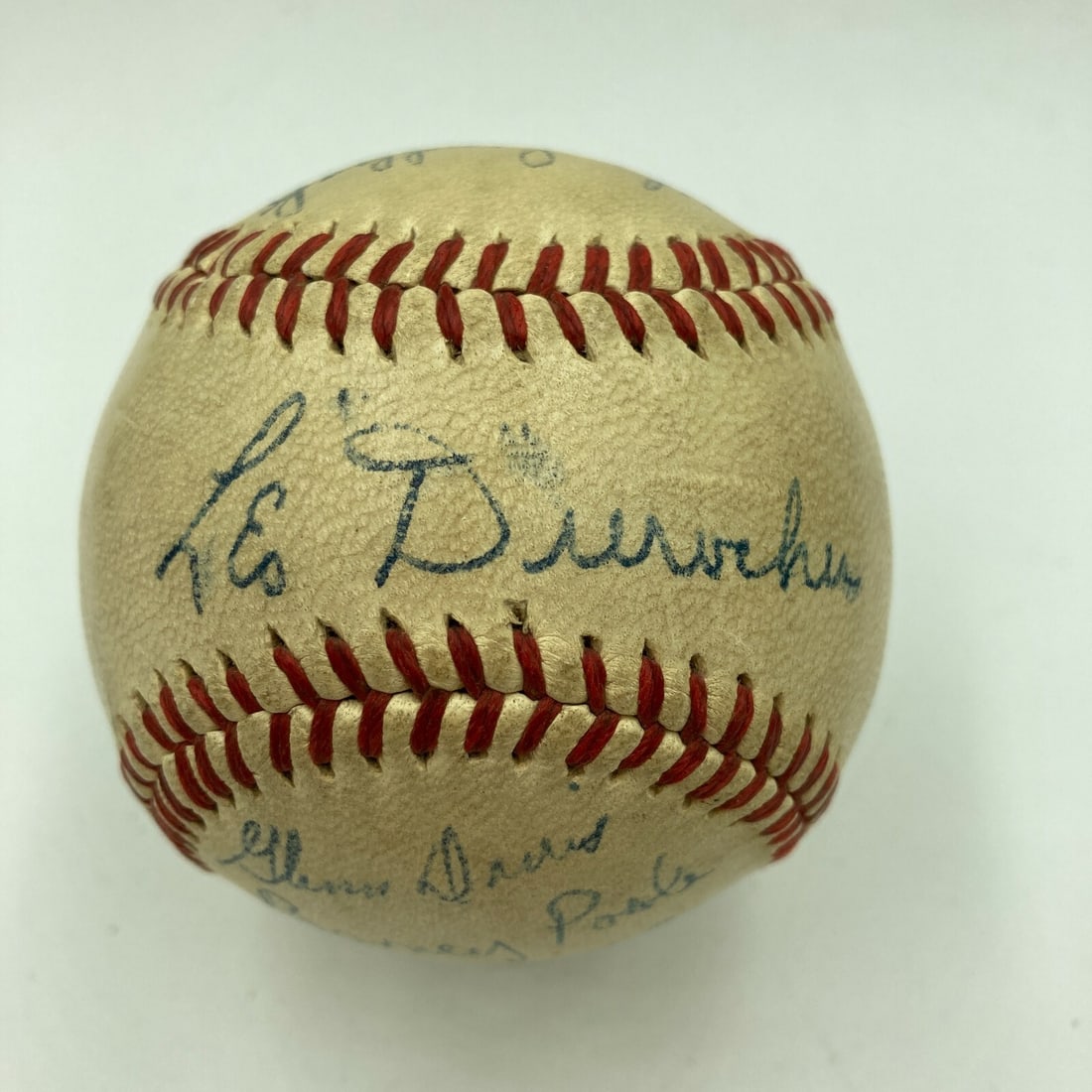 1945 Brooklyn Dodgers & USMC Stars Signed Baseball Doak Walker JSA COA (1 of 9)
