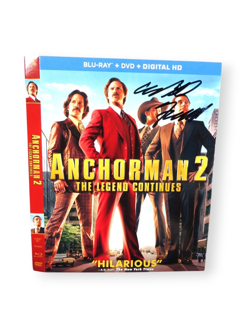 Will Ferrell JSA Authenticated Signed Anchorman 2 Blu-ray Slipcover Cover Only (1 of 3)