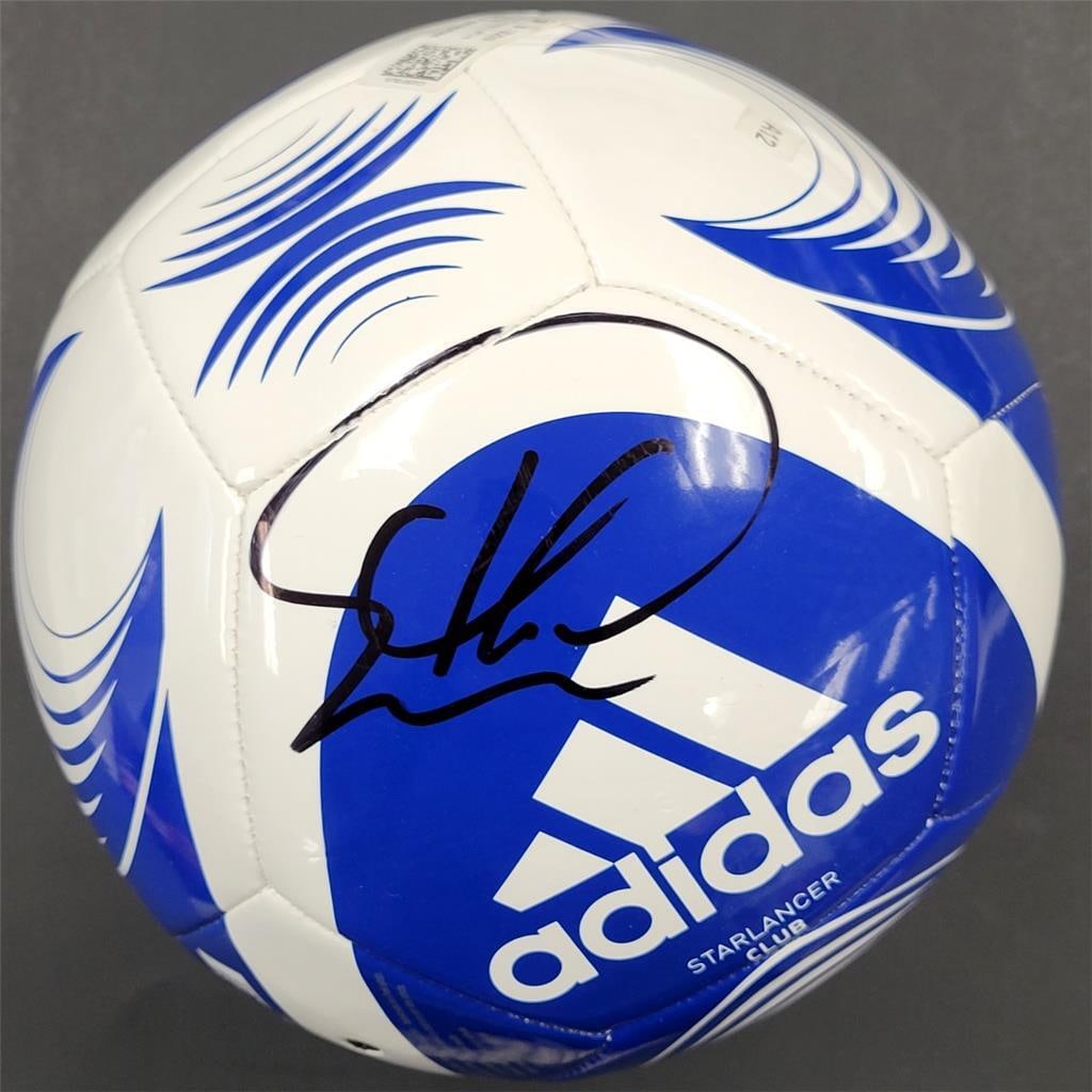 Thiago Silva Autographed Chelsea Adidas Soccer Ball Size 5 BAS Authenticated (1 of 2)