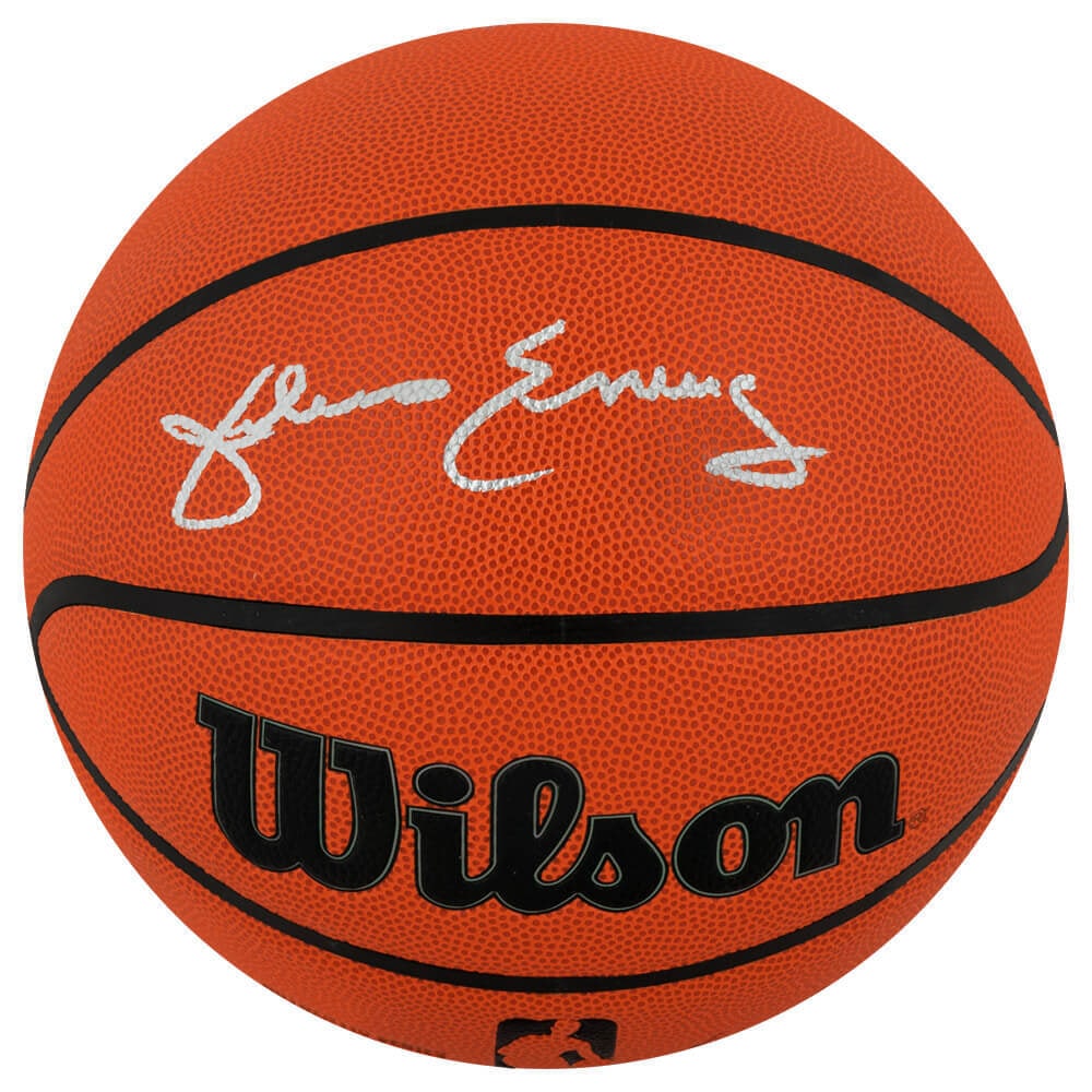 Julius Erving Signed Wilson NBA Basketball with Sports COA (1 of 1)