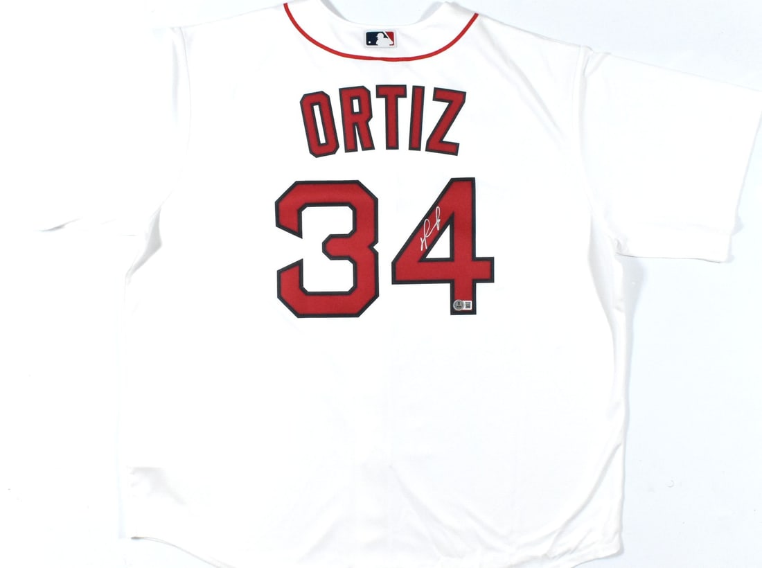 Nike Cooperstown Boston Red Sox Jersey Signed by David Ortiz Beckett Hologram (1 of 3)