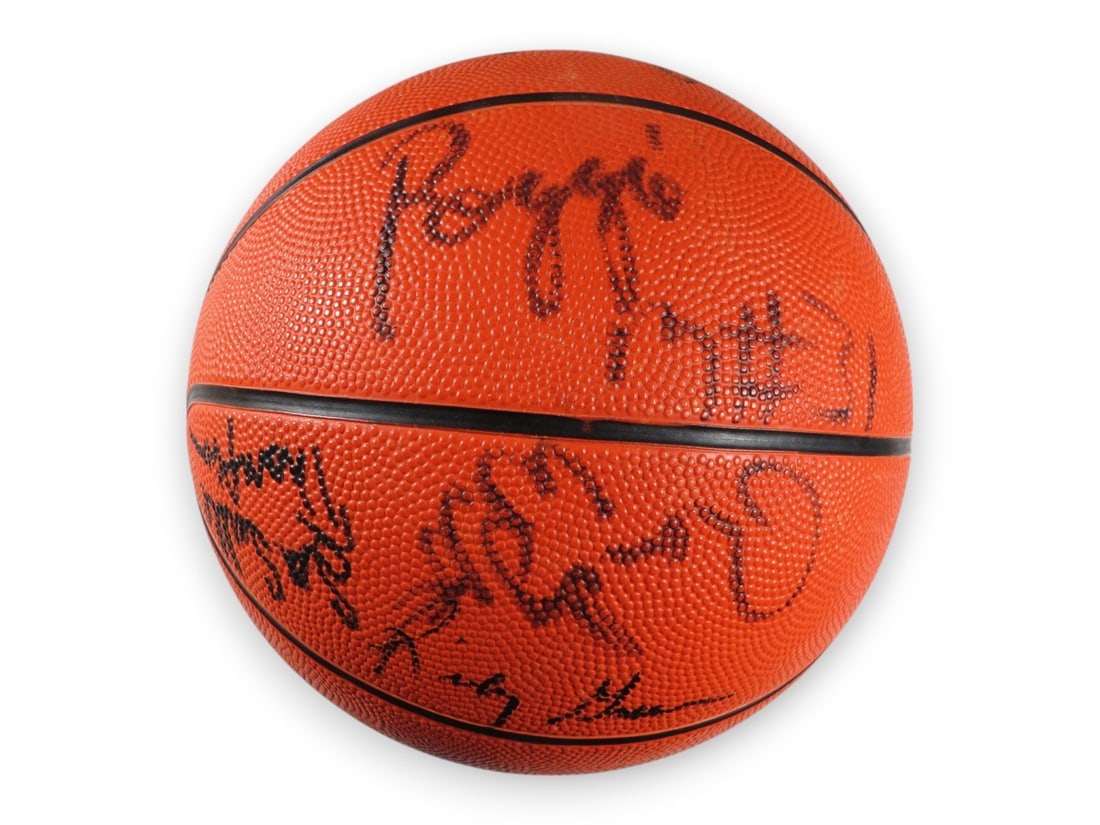 1989-90 Indiana Pacers Autographed Basketball with 11 Signatures JSA (1 of 5)