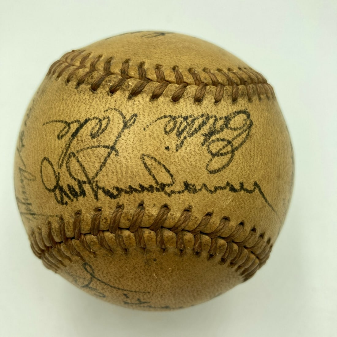 1946 Detroit Tigers Team Signed Official American League Baseball (1 of 6)