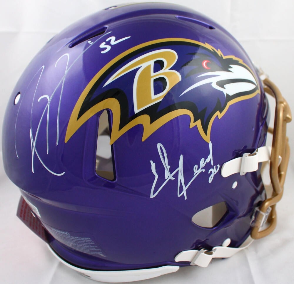 Baltimore Ravens Flash Speed Authentic Helmet Signed by Ray Lewis and Ed Reed Beckett (1 of 10)